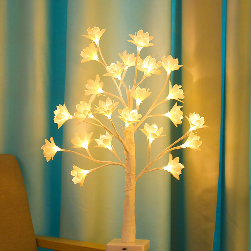 64 Copper Wire Orchid 64-Light Table Lamp