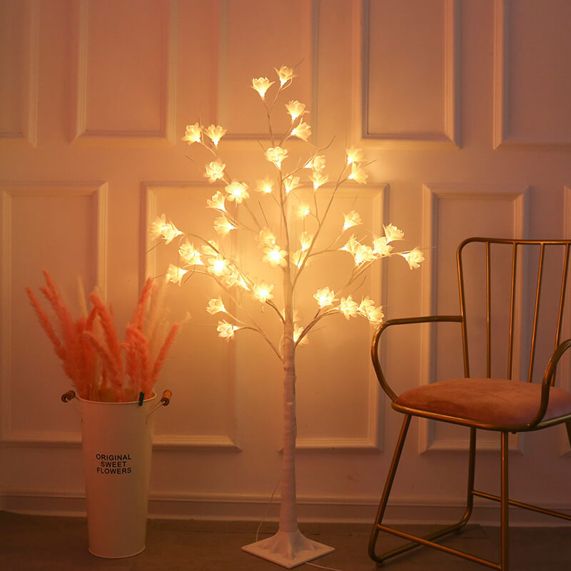 64 Copper Wire Orchid 64-Light Table Lamp