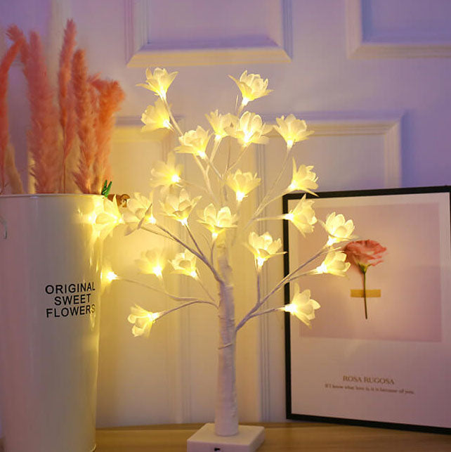 64 Copper Wire Orchid 64-Light Table Lamp