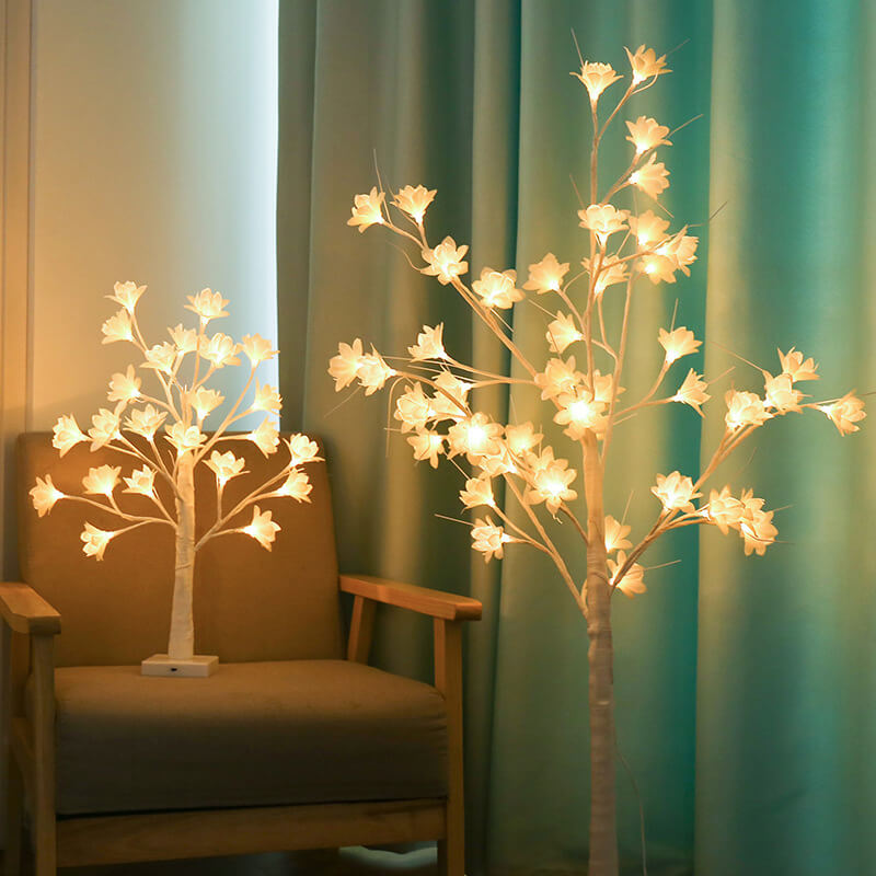 64 Copper Wire Orchid 64-Light Table Lamp
