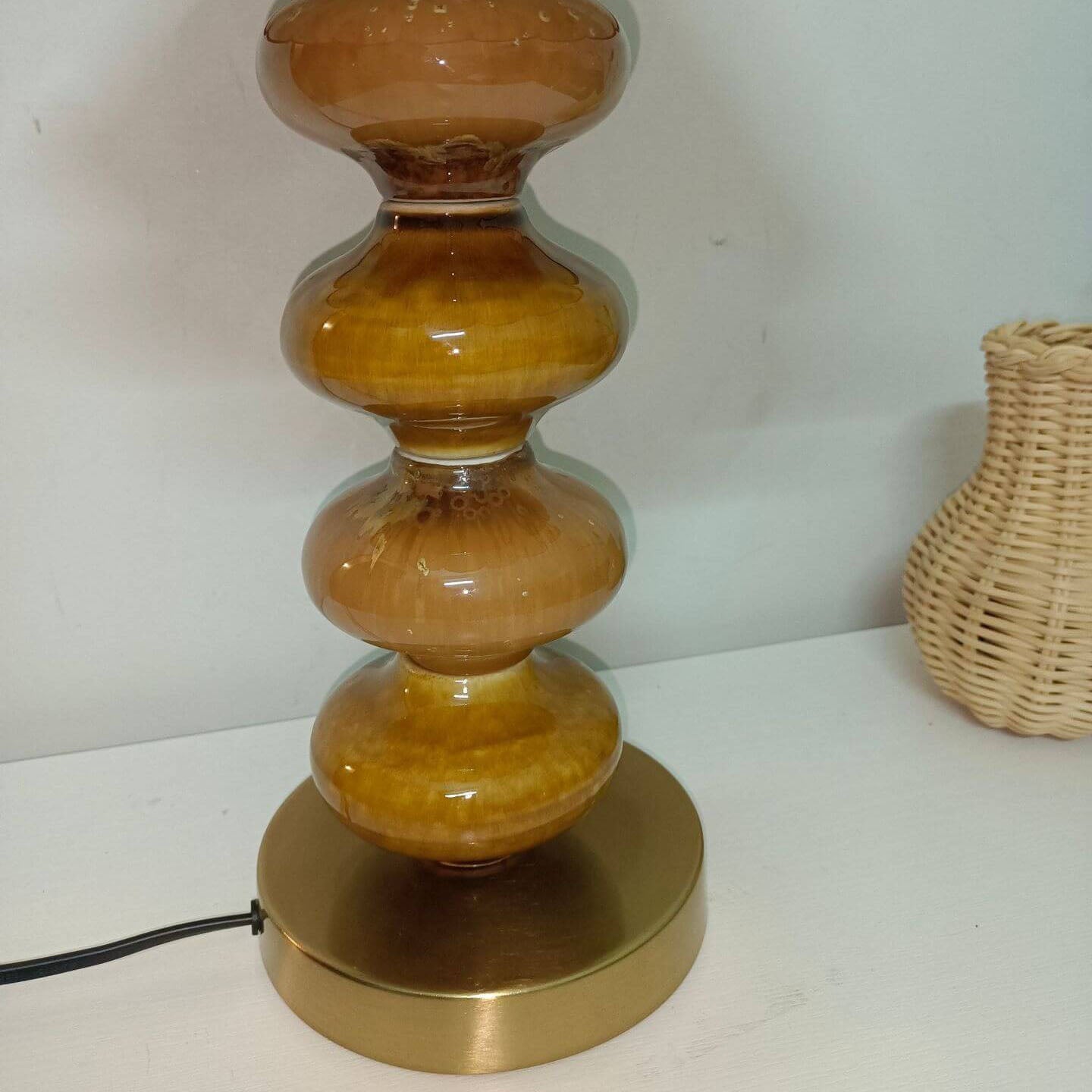 Canvas Petal Ceramic Table Lamp