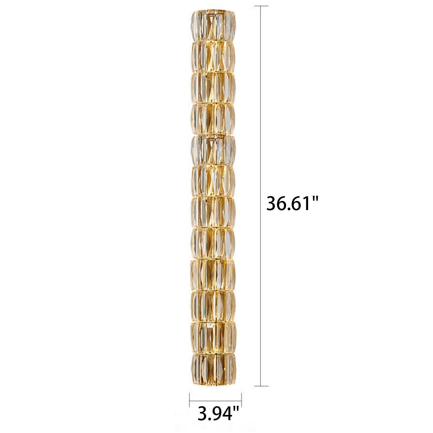 Crystal Column 6-Light Wall Lamp