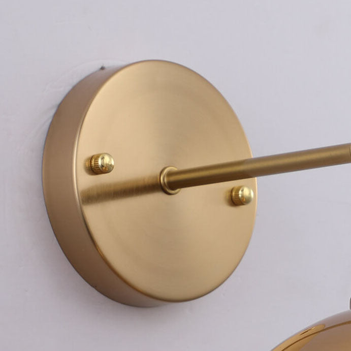 Iron Plated Brass Cone Wall Lamp