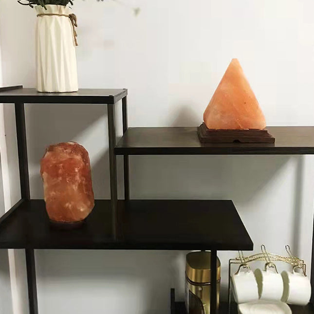 Himalayan Triangle Salt Table Lamp