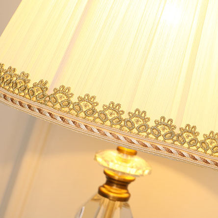 Crystal Cloth Table Lamp