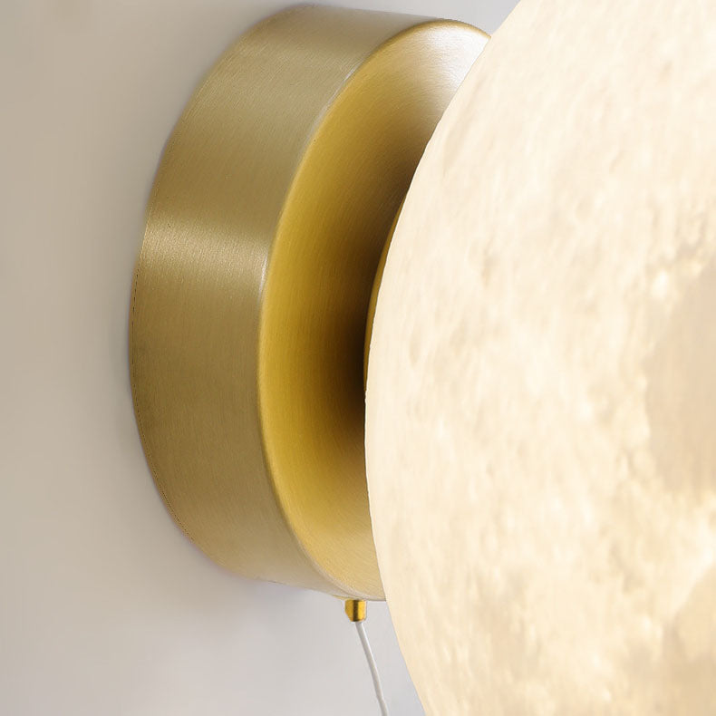 3D Printed Moon Resin Wall Lamp