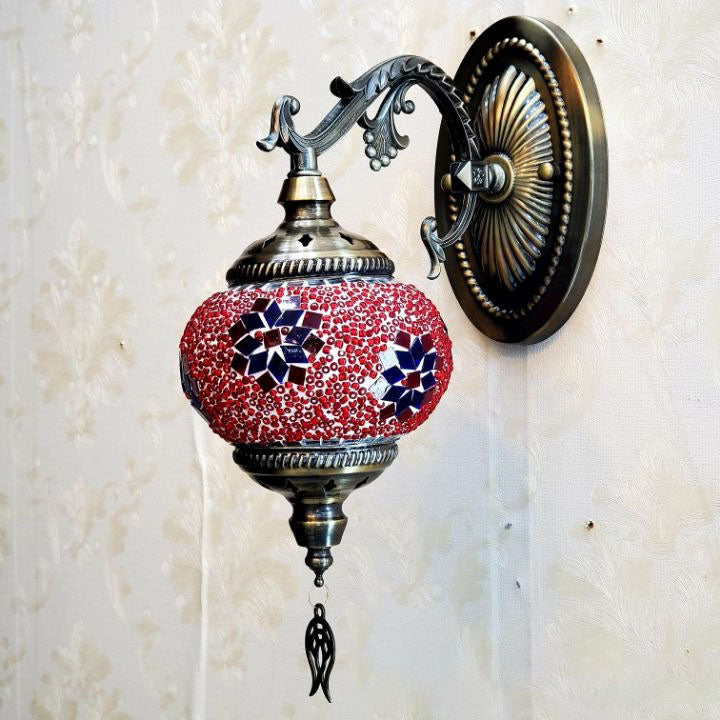 Exotic Cracked Glass Wall Lamp
