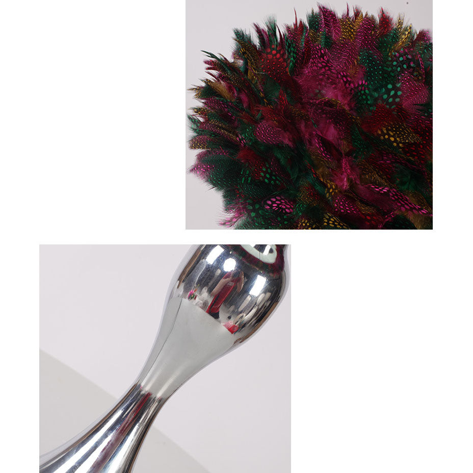 Feather Round Iron Table Lamp