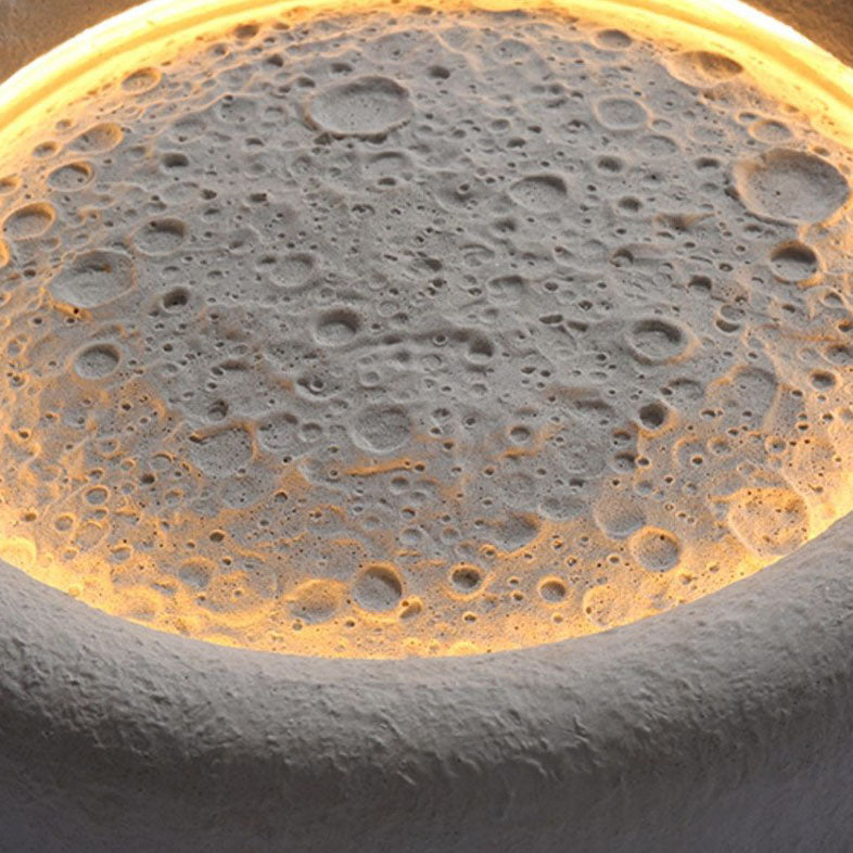 Concrete Imitation Moon Texture Wall Lamp