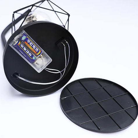 Decorative Diamond Iron Battery Table Lamp
