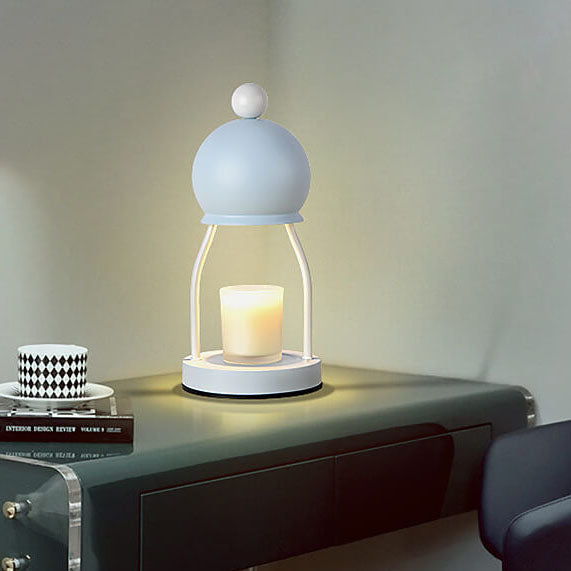 Iron Round Cap Hardware Table Lamp