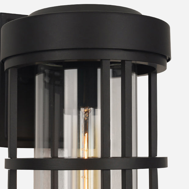 Aluminum Glass Cylinder Garden Outdoor Light