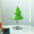 Iron Glass Christmas Tree Table Lamp
