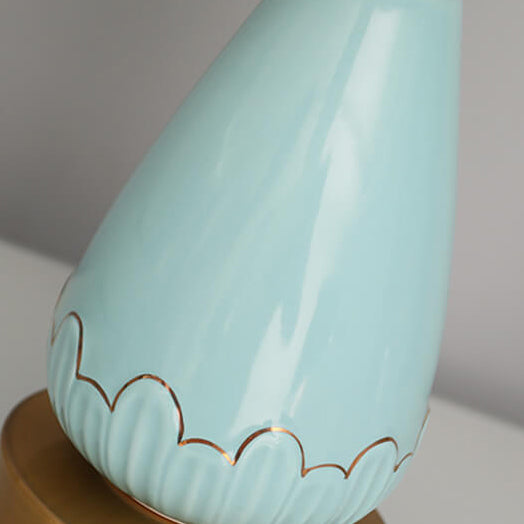 Vase Round Trapezoidal Ceramic Table Lamp