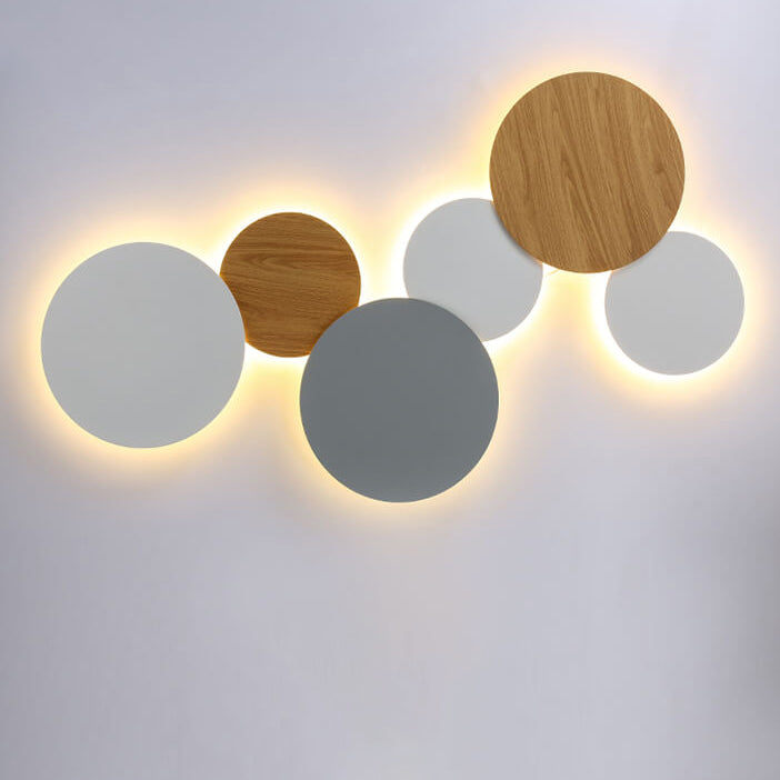 Round Eclipse Iron Living Wall Lamp