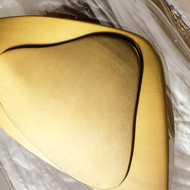 Irregular Oval Hardware Glass Wall Lamp