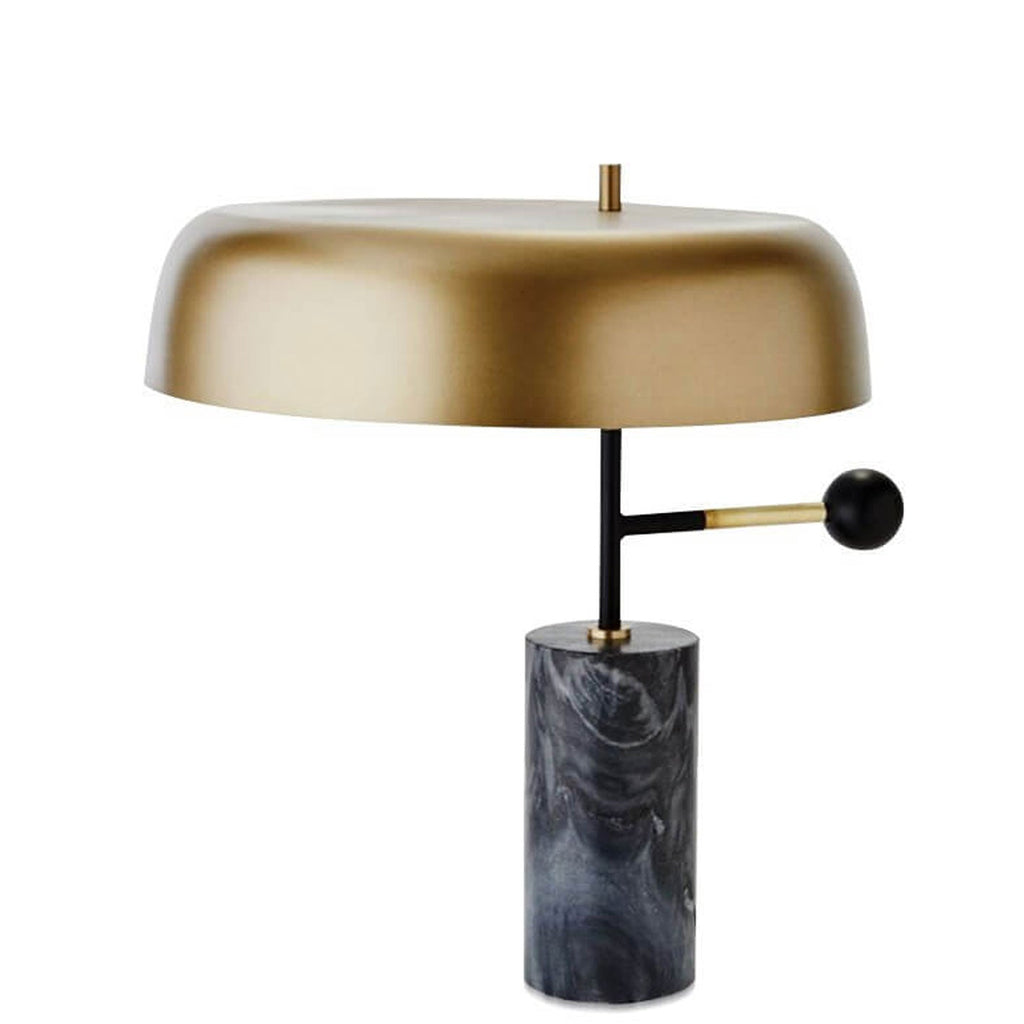 Gold Marble Column Table Lamp