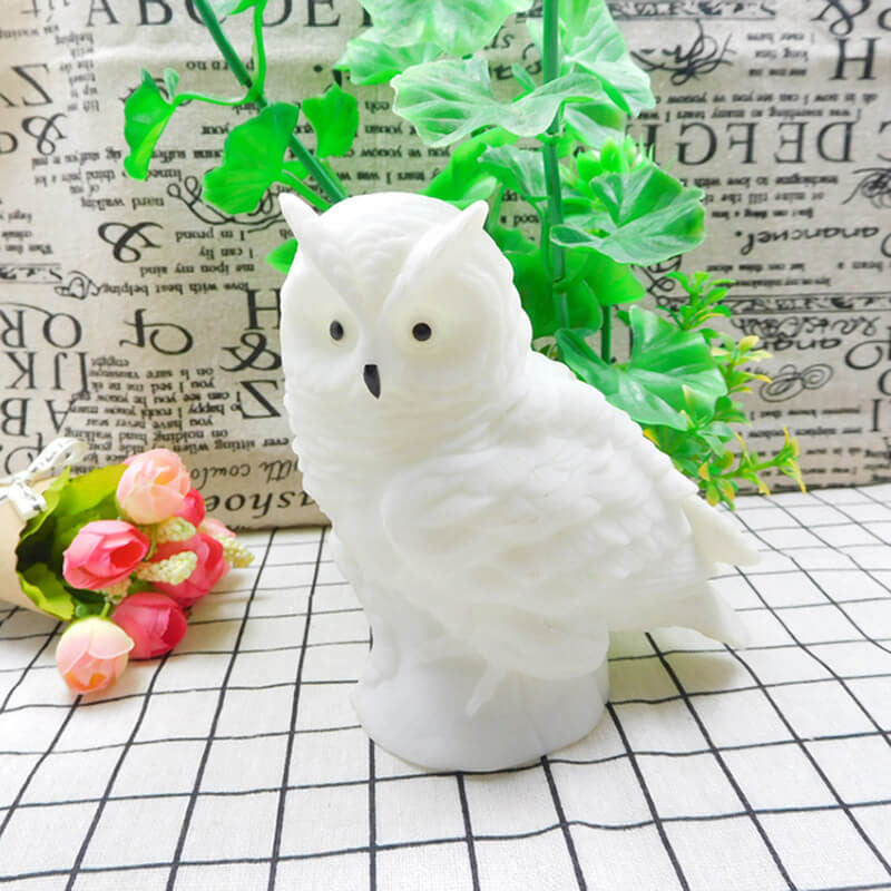 Owl Enamel Night Table Lamp