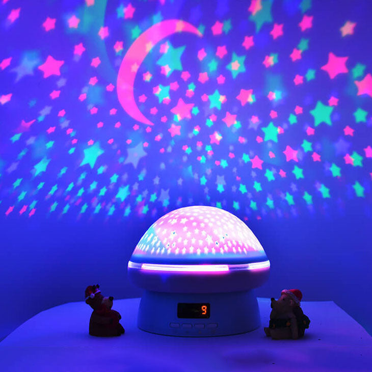 Mushroom Star ABS Projection Table Lamp