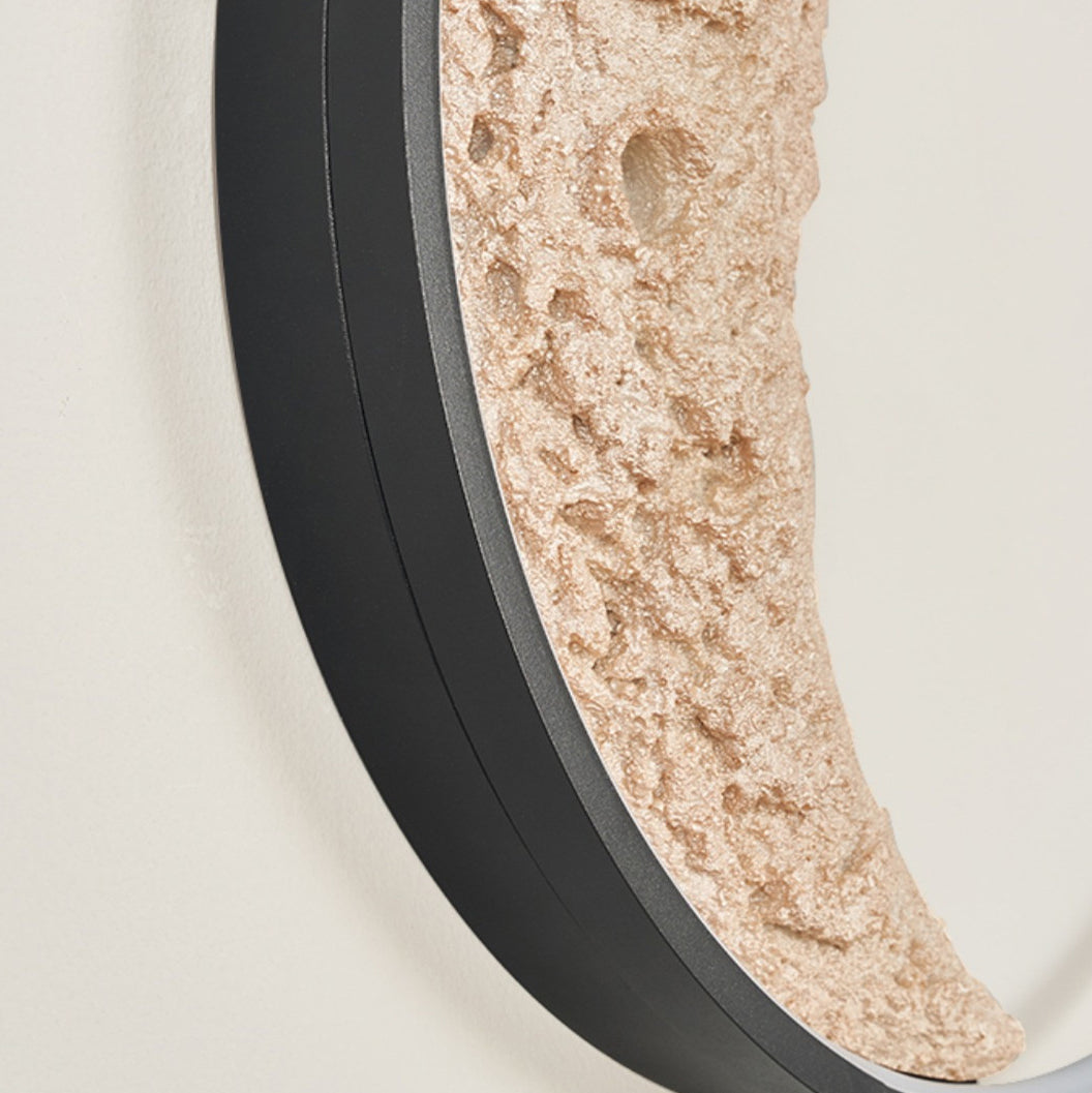 Round Metal Resin Bedroom Wall Lamp