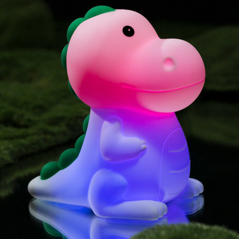 Cartoon Dinosaur Silicone Pat Table Lamp