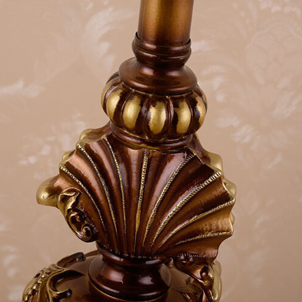 Fabric Tassel Resin Court Table Lamp