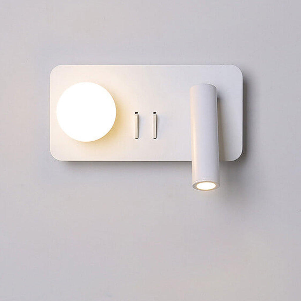 Round/Square Acrylic Iron Reading Wall Lamp