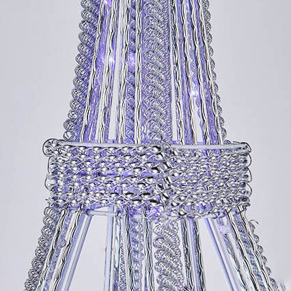 Decorative Aluminum Tower-Shaped Floor Lamp