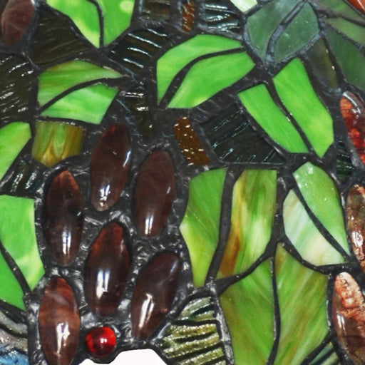 Stained Glass Grape Decor 3-Light Floor Lamp