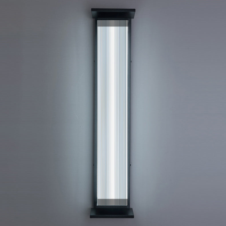 Rectangular Stainless Steel Acrylic Outdoor Light