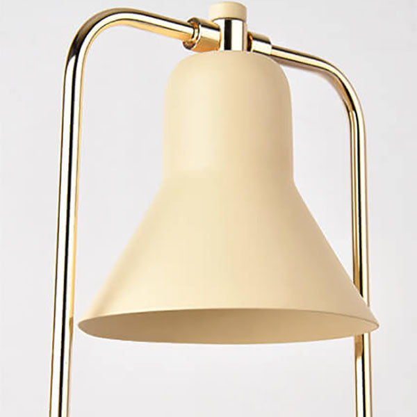 Milk Yellow Cone Marble 2-Light Table Lamp