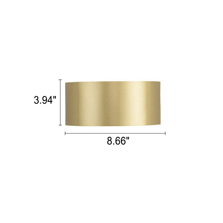 Solid Color Iron Half-circle Wall Lamp