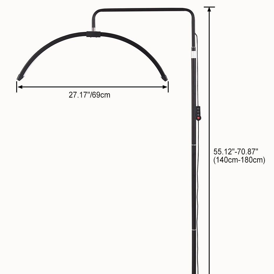 Line Half Moon Aluminum Floor Lamp