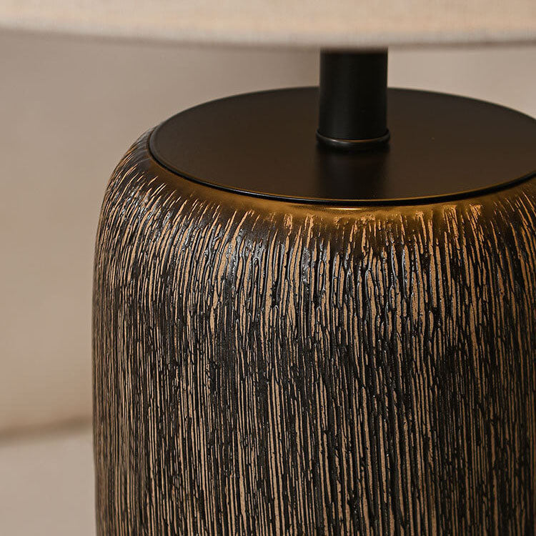 Japanese Wabi-sabi Fabric Shade Floor Lamp