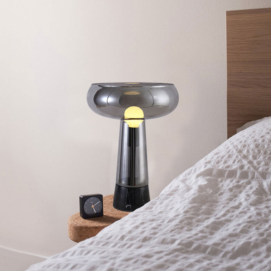 Glass Marble Table Lamp