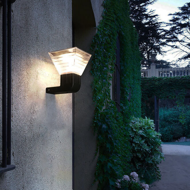 Square Black Aluminum Plastic Outdoor Light