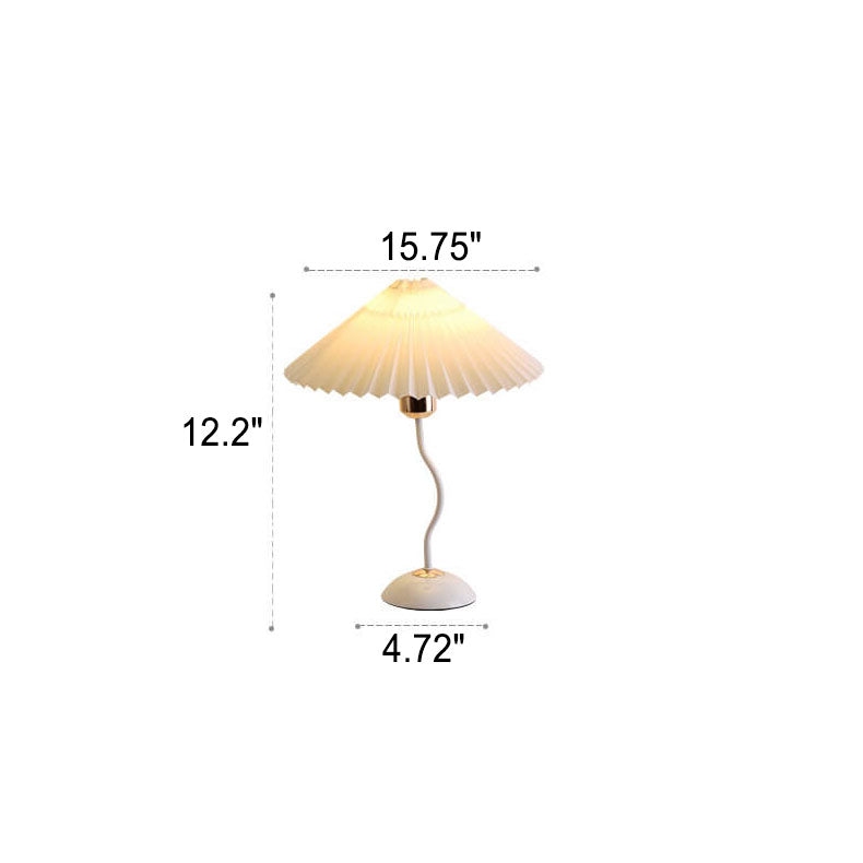 Pleated Umbrella Bending Table Lamp