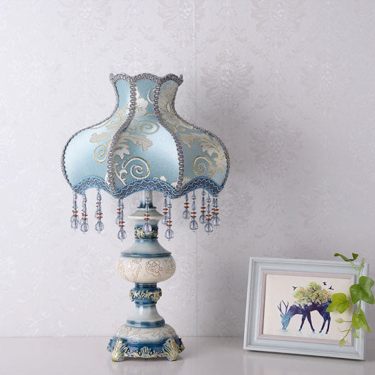 Europe Flower Resin Table Lamp