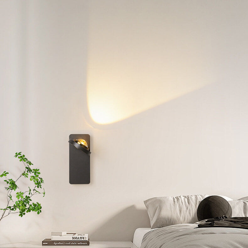 Aluminum Geometric Square Round Wall Lamp