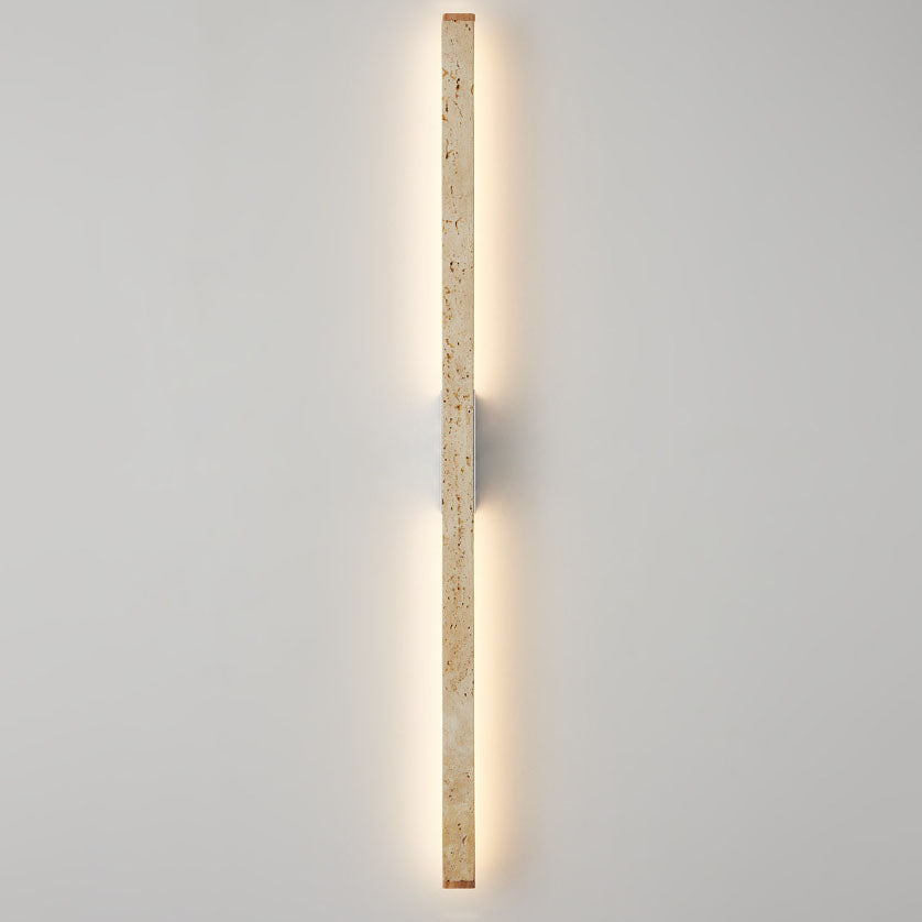 Yellow Travertine Long Strip Wall Lamp