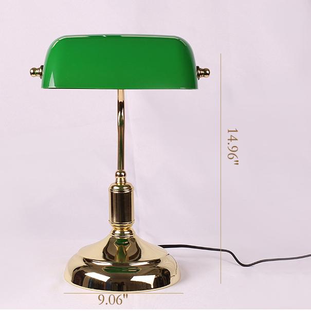 Green Glass Zipper Switch Table Lamp
