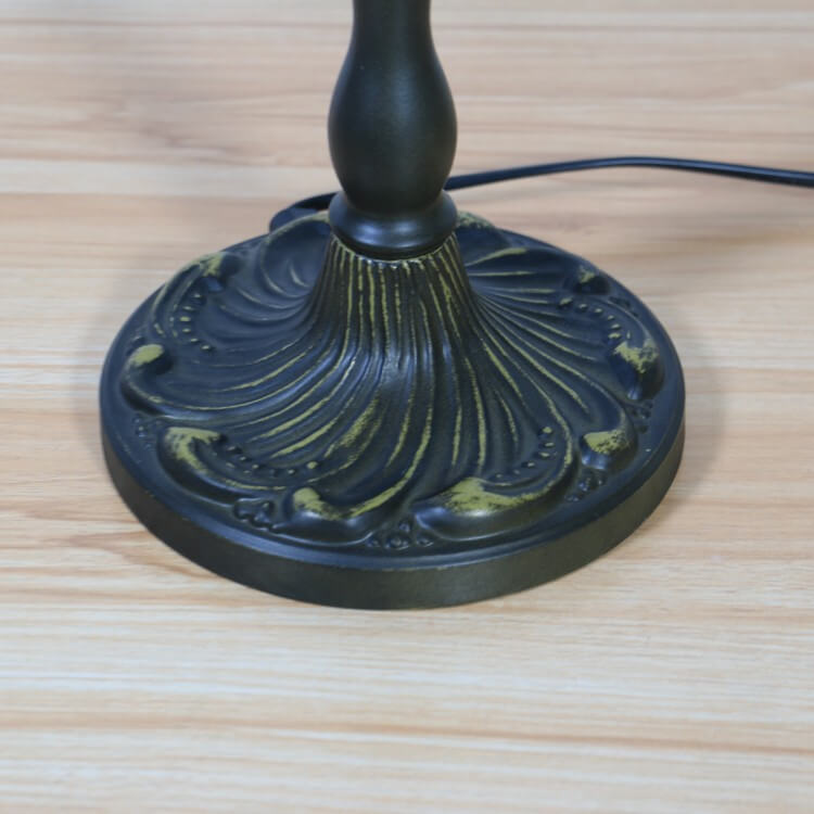 Blooming Flowers Stained Glass Table Lamp