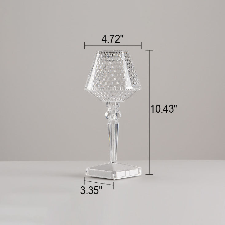 Crystal Wine Glass Acrylic Table Lamp