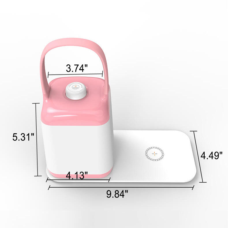 Square Jar Portable ABS Table Lamp