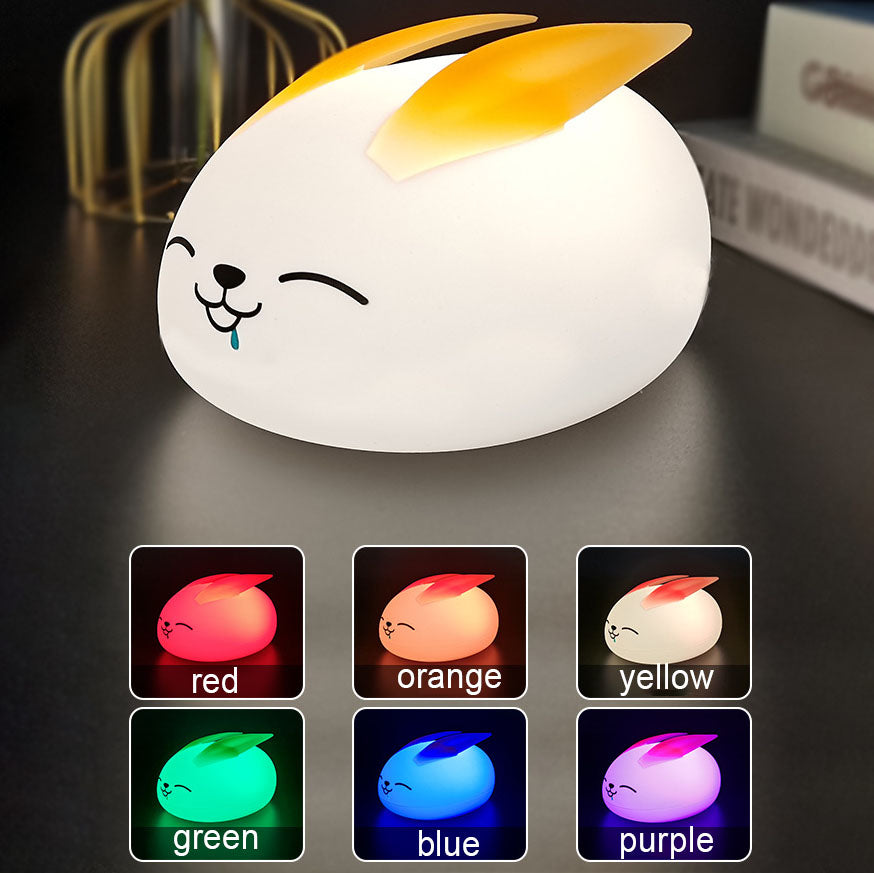 Rabbit Silicone Night Table Lamp