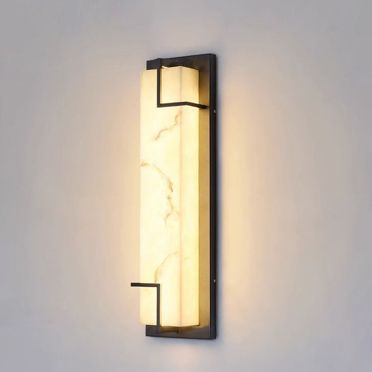 Rectangular Stainless Steel Resin Outdoor Light
