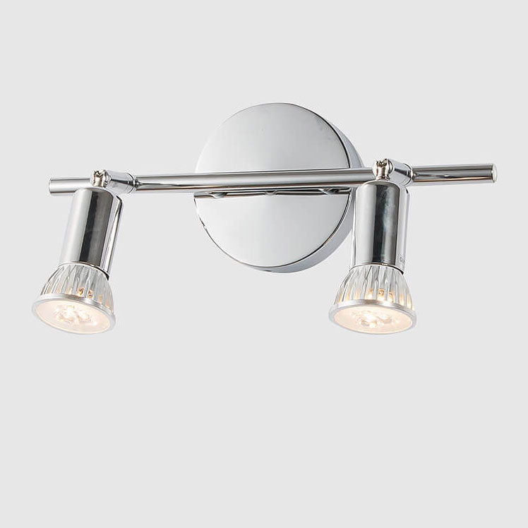 Pure Chrome Color Metal 2-Light Wall Lamp