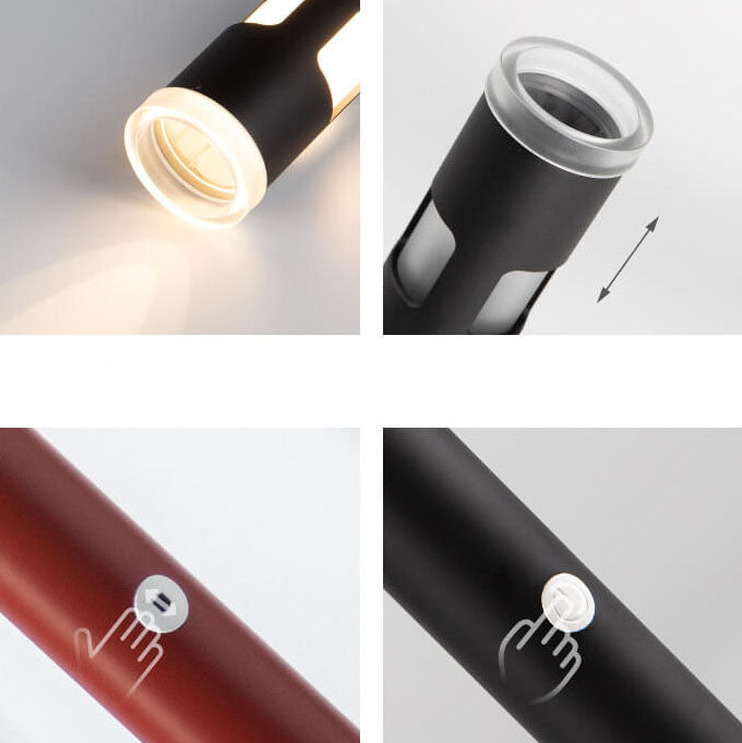 Cylinder Vase Aluminum Acrylic Table Lamp