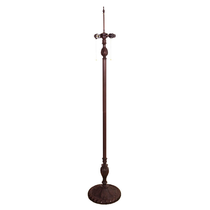 Decorative Umbrella Iron Resin 3-Light Floor Lamp