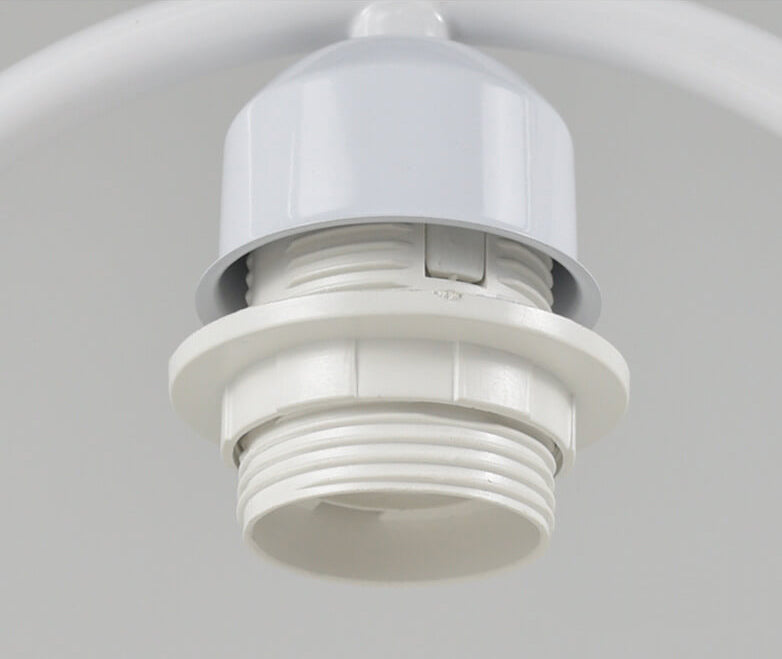 Linen White Ring Table Lamp